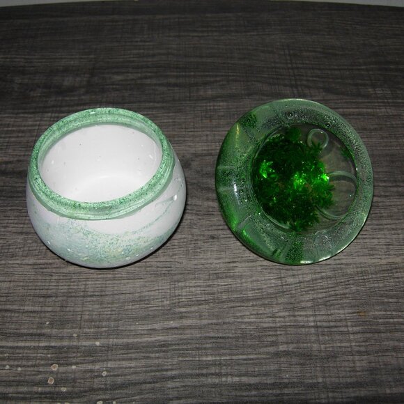 Handmade Mushroom Pot Leaf Stash Trinket Jewelry Box - Picture 5 of 5